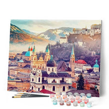 Charger l'image dans la galerie, peinture par numéros | La Ville de Salzbourg | intermédiaire, ville | FiguredArt