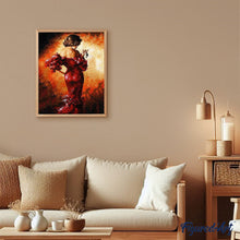 Charger l'image dans la galerie, peinture par numéros | Femme en rouge sexy | complexe, romantique | FiguredArt