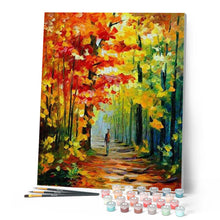 Charger l'image dans la galerie, peinture par numéros | Promenade solitaire en Forêt | complexe, france, paysages | FiguredArt