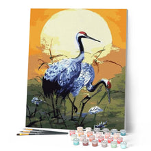 Charger l'image dans la galerie, peinture par numéros | Grues couronnées | animaux, facile, grues cendrées, oiseaux | FiguredArt