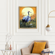 Charger l'image dans la galerie, peinture par numéros | Grues couronnées | animaux, facile, grues cendrées, oiseaux | FiguredArt