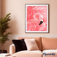 Charger l'image dans la galerie, peinture par numéros | Flamant rose | animaux, facile, flamants roses, oiseaux | FiguredArt