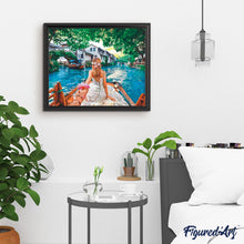 Charger l'image dans la galerie, peinture par numéros | Balade Romantique Jeunes Mariés | intermédiaire, paysages, romantique | FiguredArt