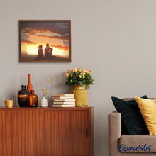 Charger l'image dans la galerie, peinture par numéros | Couple regardant le Coucher du Soleil | facile, paysages, romantique | FiguredArt
