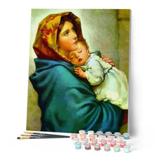Charger l'image dans la galerie, peinture par numéros | Mère tenant son Enfant | complexe, religion | FiguredArt