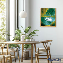 Charger l'image dans la galerie, peinture par numéros | Cygnes en Famille | animaux, cignes, intermédiaire, oiseaux | FiguredArt