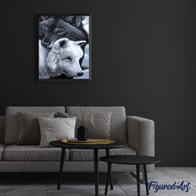 Charger l'image dans la galerie, peinture par numéros | Loups noir et blanc | animaux, chevaux, complexe, loups | FiguredArt