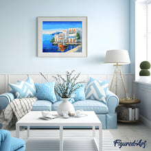 Charger l'image dans la galerie, peinture par numéros | Maison côtière | bateaux, facile, paysages | FiguredArt