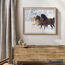 Charger l'image dans la galerie, peinture par numéros | Chevaux dans la neige | animaux, chevaux, complexe | FiguredArt