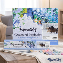 Charger l'image dans la galerie, peinture par numéros | Chevaux dans la neige | animaux, chevaux, complexe | FiguredArt