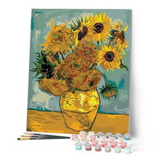 Charger l'image dans la galerie, peinture par numéros | Van Gogh - Tournesols | facile, fleurs, france, reproduction, van gogh | FiguredArt