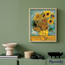 Charger l'image dans la galerie, peinture par numéros | Van Gogh - Tournesols | facile, fleurs, france, reproduction, van gogh | FiguredArt