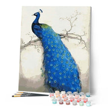 Charger l'image dans la galerie, peinture par numéros | Joli Paon | animaux, facile, paons | FiguredArt