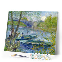 Charger l'image dans la galerie, peinture par numéros | Les pêcheurs | bateaux, complexe, paysages | FiguredArt