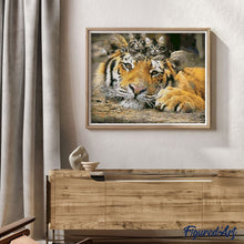 Charger l'image dans la galerie, peinture par numéros | Chatons et Tigre | animaux, chats, facile, tigres | FiguredArt