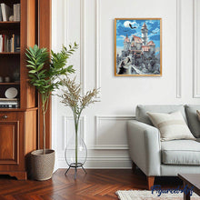 Charger l'image dans la galerie, peinture par numéros | Château et Loup | animaux, facile, loups, paysages | FiguredArt