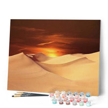Charger l'image dans la galerie, peinture par numéros | Crépuscule dans le Désert | facile, paysages | FiguredArt