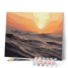 Charger l'image dans la galerie, peinture par numéros | Désert au coucher du soleil | intermédiaire, paysages | FiguredArt
