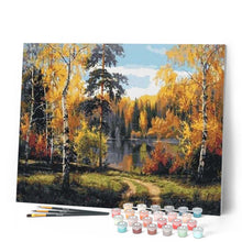 Charger l'image dans la galerie, peinture par numéros | A la fin de l’Automne | complexe, paysages | FiguredArt