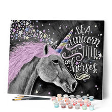 Charger l'image dans la galerie, peinture par numéros | Licorne et Etoiles | animaux, facile | FiguredArt