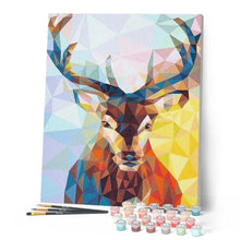 Charger l'image dans la galerie, peinture par numéros | Renne Moderne | animaux, facile, france, rennes et biches | FiguredArt