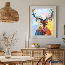 Charger l'image dans la galerie, peinture par numéros | Renne Moderne | animaux, facile, france, rennes et biches | FiguredArt