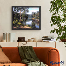 Charger l'image dans la galerie, peinture par numéros | Près de la Rivière | arbres, complexe, paysages | FiguredArt