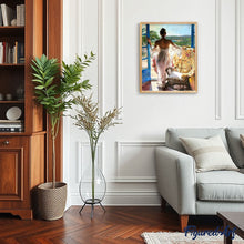 Charger l'image dans la galerie, peinture par numéros | Femme à sa Fenêtre | complexe, france, nu | FiguredArt