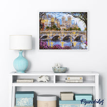 Charger l'image dans la galerie, peinture par numéros | Notre-Dame de Paris et les quais de Seine | intermédiaire, ville | FiguredArt