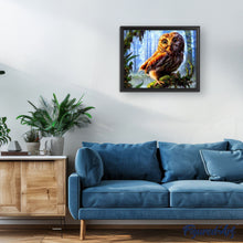 Charger l'image dans la galerie, peinture par numéros | Chouette perchée sur une Branche | animaux, arbres, chouettes et hiboux, complexe | FiguredArt