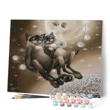 Charger l'image dans la galerie, peinture par numéros | Chats détendus | animaux, chats, intermédiaire | FiguredArt