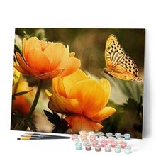 Charger l'image dans la galerie, peinture par numéros | Fleurs et Papillon | animaux, facile, fleurs, papillons | FiguredArt