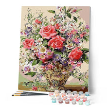 Charger l'image dans la galerie, peinture par numéros | Vase précieux | complexe, fleurs | FiguredArt