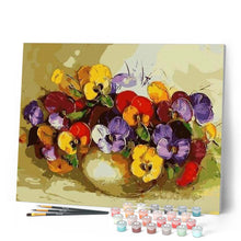 Charger l'image dans la galerie, peinture par numéros | Pensées colorées | facile, fleurs | FiguredArt