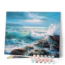 Charger l'image dans la galerie, peinture par numéros | Les Vagues | complexe, france, paysages | FiguredArt