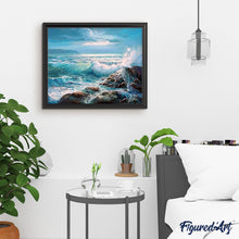 Charger l'image dans la galerie, peinture par numéros | Les Vagues | complexe, france, paysages | FiguredArt