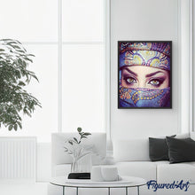 Charger l'image dans la galerie, peinture par numéros | Femme voilée | envies d’ailleurs, intermédiaire | FiguredArt