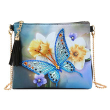 Charger l'image dans la galerie, Sac à main Diamond Painting - Papillon Azur et Jonquilles Figured'Art