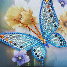 Charger l'image dans la galerie, Sac à main Diamond Painting - Papillon Azur et Jonquilles