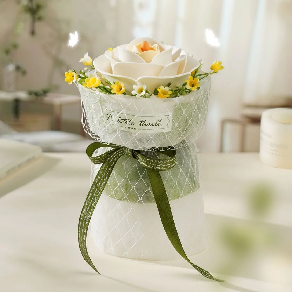 Puzzle 3D Camélia Blanc