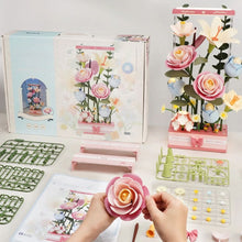 Charger l&#39;image dans la galerie, Puzzle 3D Boîte de Bouquet Fleurissant