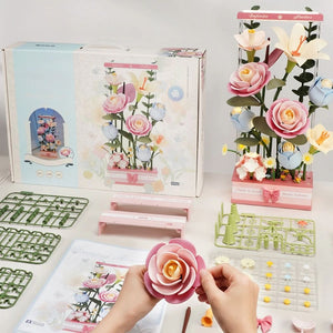 Puzzle 3D Boîte de Bouquet Fleurissant