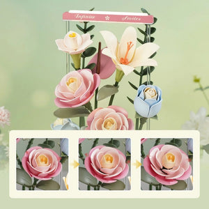 Puzzle 3D Boîte de Bouquet Fleurissant