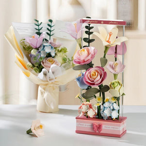 Puzzle 3D Boîte de Bouquet Fleurissant