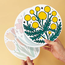 Charger l'image dans la galerie, Mini Série Peinture par Numéros - Disques Ø20cm (6 pièces) - Collection florale