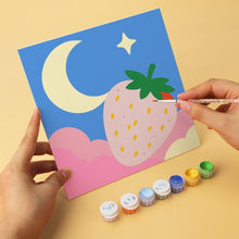 Charger l'image dans la galerie, Mini Série Peinture par Numéros 20x20cm (6 pièces) - Pop fruitée et céleste