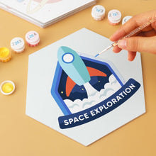 Charger l'image dans la galerie, Mini Série Peinture par Numéros - Hexagones (6 pièces) - Icône galaxie