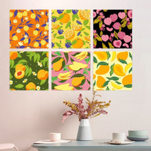 Charger l'image dans la galerie, Mini Série Peinture par Numéros 20x20cm (6 pièces) - Motif fruité
