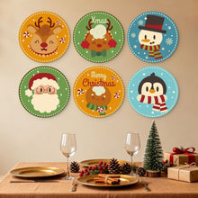 Charger l'image dans la galerie, Mini Série Peinture par Numéros - Disques Ø20cm (6 pièces) - Personnages de Noël