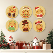 Charger l'image dans la galerie, Mini Série Peinture par Numéros - Disques Ø20cm (6 pièces) - Pain d'épices